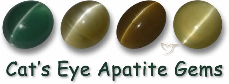 Pietre preziose di apatite occhio di gatto