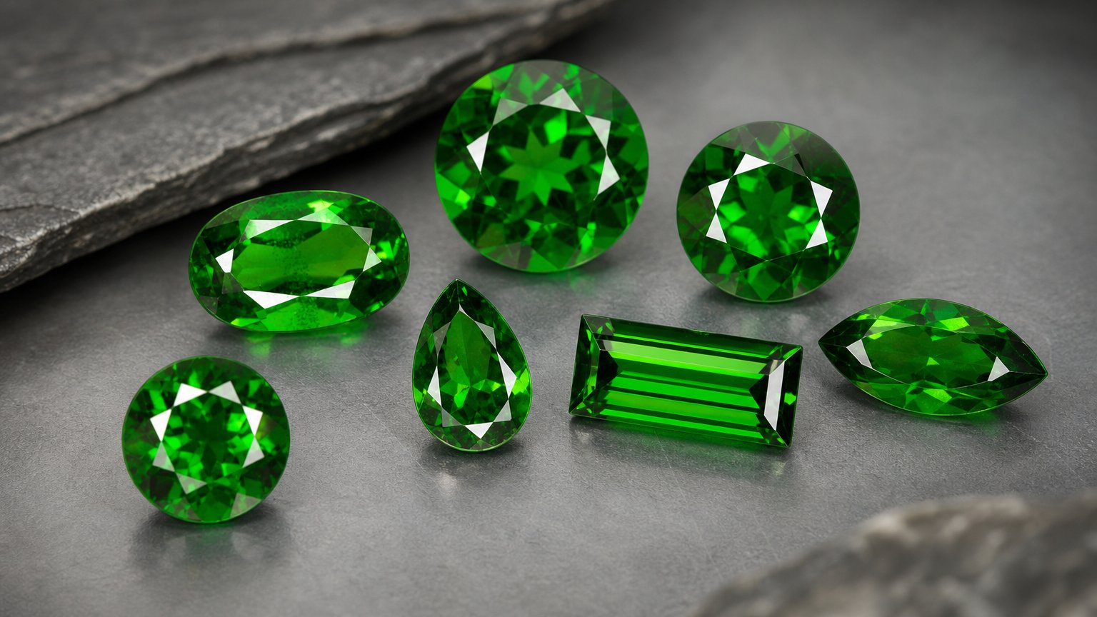 Gemme naturali di diopside cromifero - guida all'acquisto