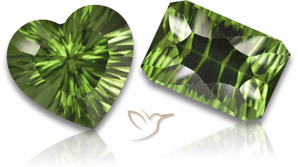 Pietre preziose di cromo diopside