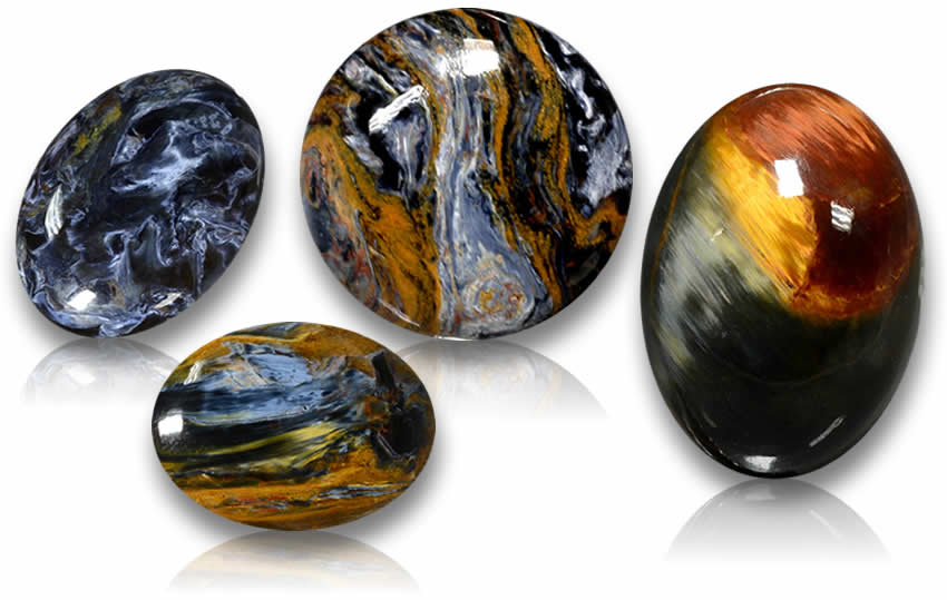 Gemme colorate di Pietersite