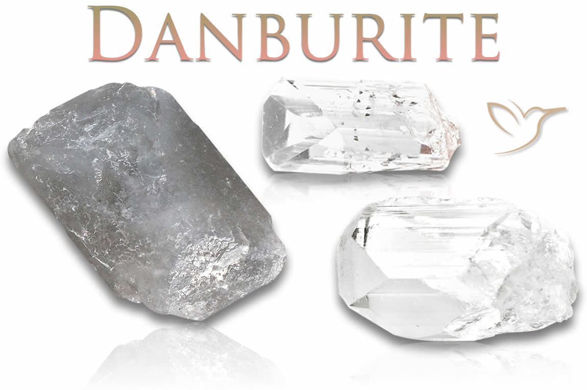 Pietre preziose grezze di Danburite bianca