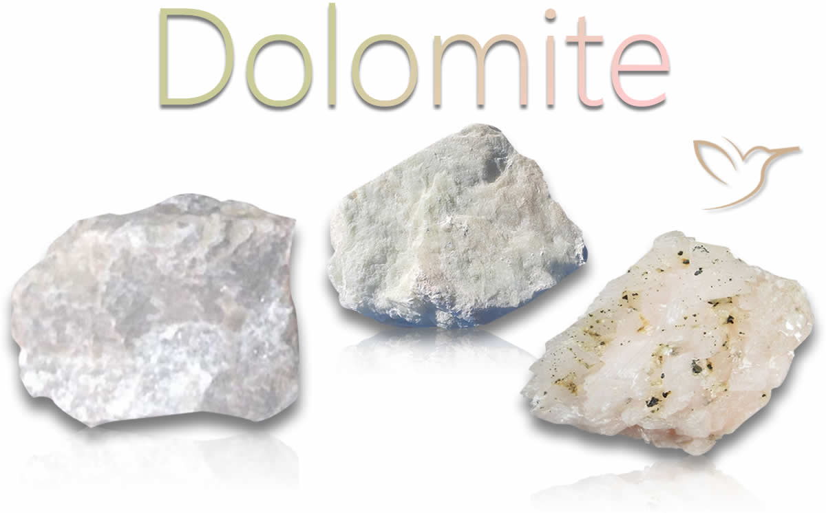 Pietre preziose grezze della dolomite bianca