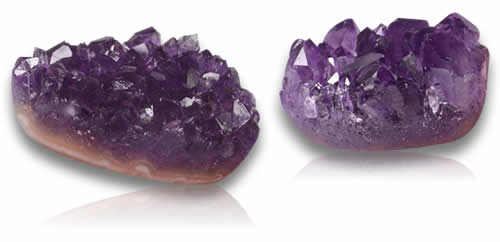 Gemme di ametista Druzy