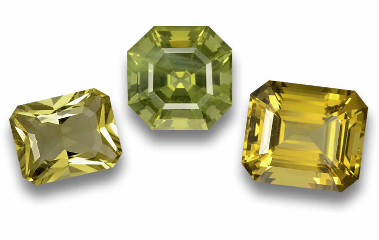 Emerald Cut Apatite Gemstones - Natural, Certified