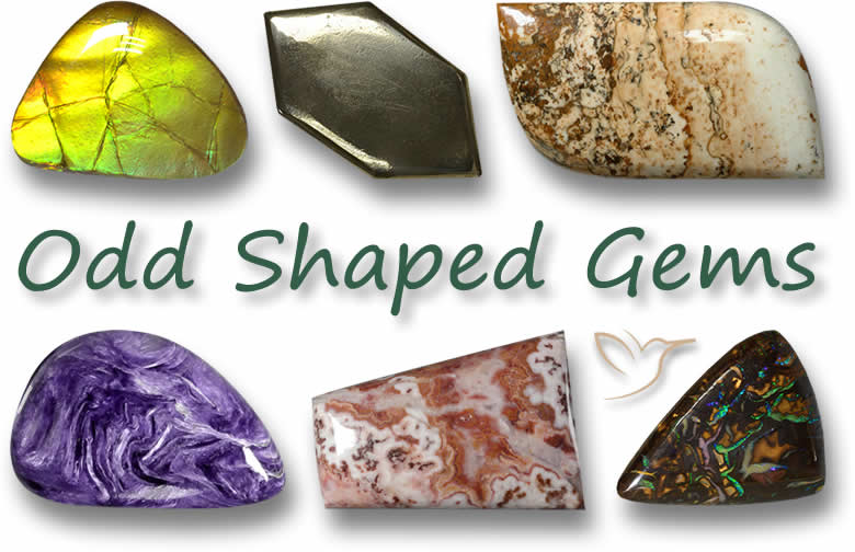 Gemme sfuse a taglio fantasia per creazioni di gioielli uniche