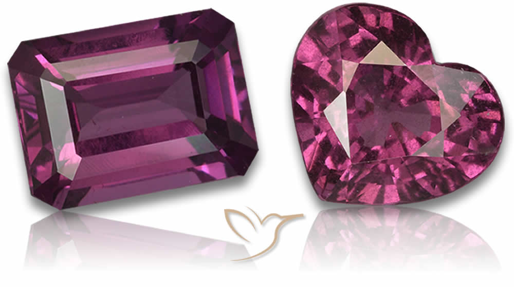 Granato rodolite naturale