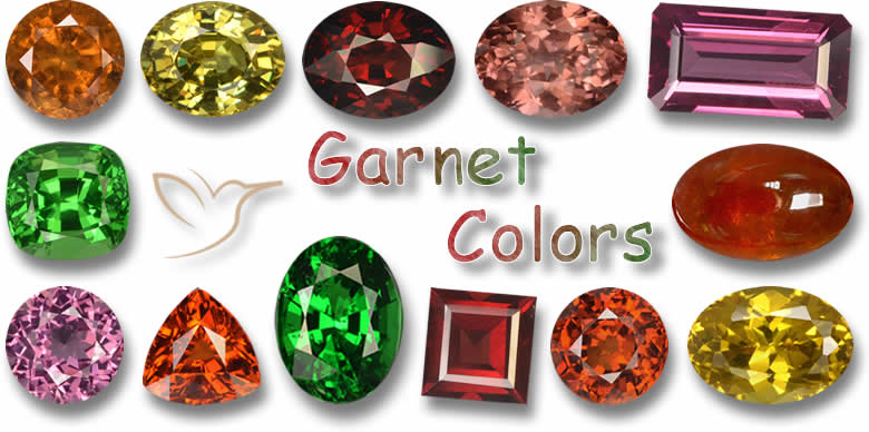 Gamma di colori granato