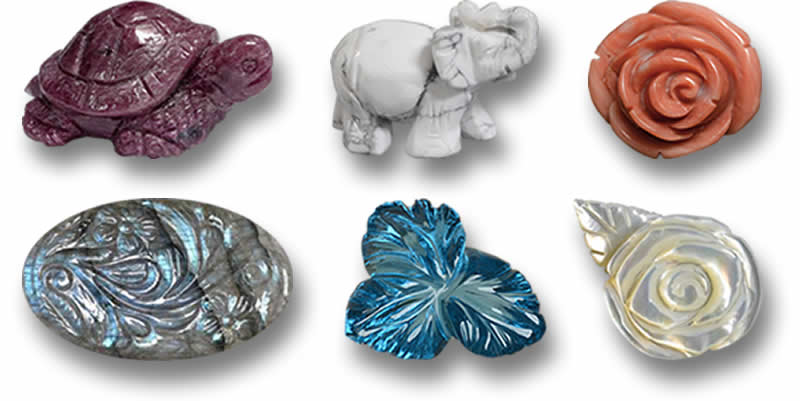 Sculture di pietre preziose