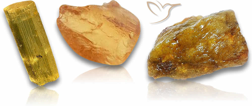 Pietra grezza di berillo dorato
