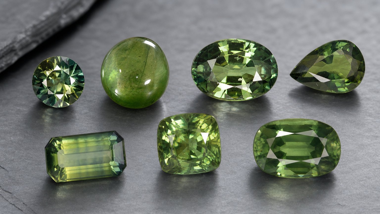 Zaffiro verde naturale: guida all'acquisto