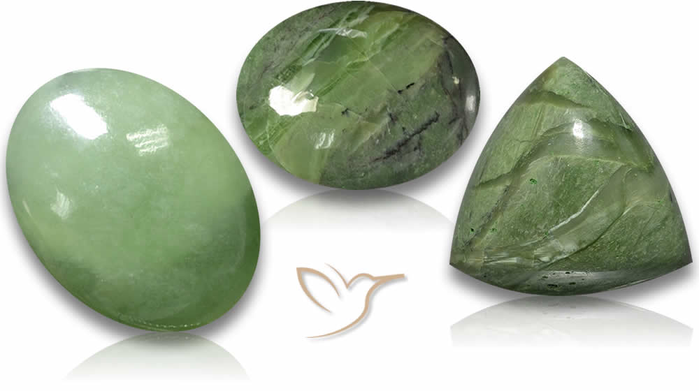 Cabochon serpentini verdi