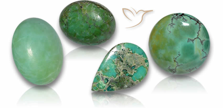 Pietre preziose del turchese verde