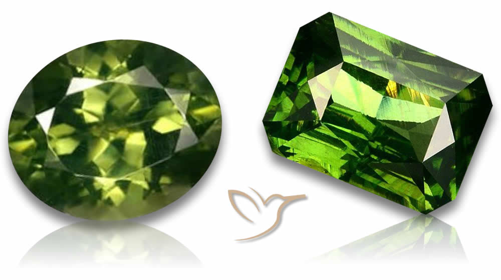 Raro zircone verde