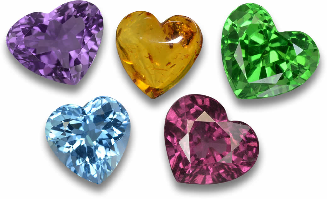 Gemme a forma di cuore in vendita