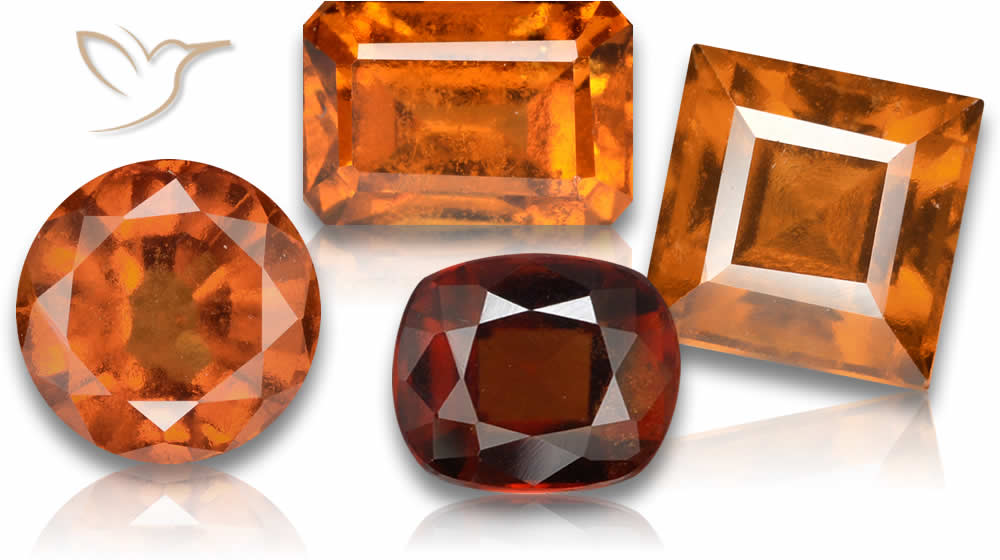 Pietre preziose di granato hessonite