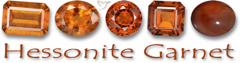 Pietre preziose di granato hessonite