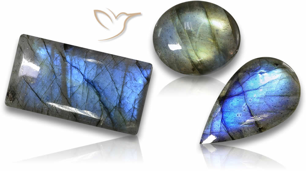 Pietre preziose cabochon di labradorite