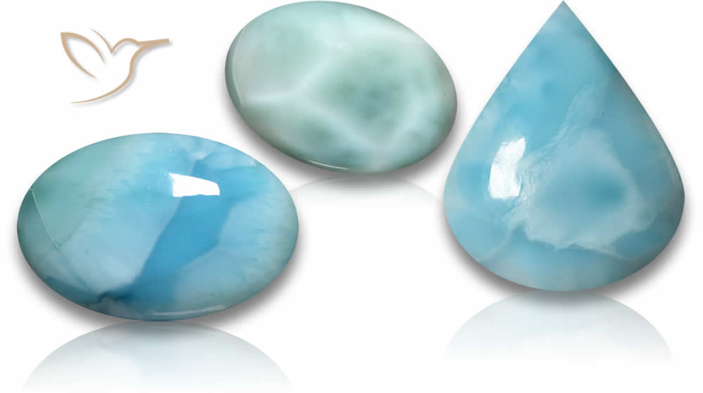Pietre preziose di pectolite/Larimar