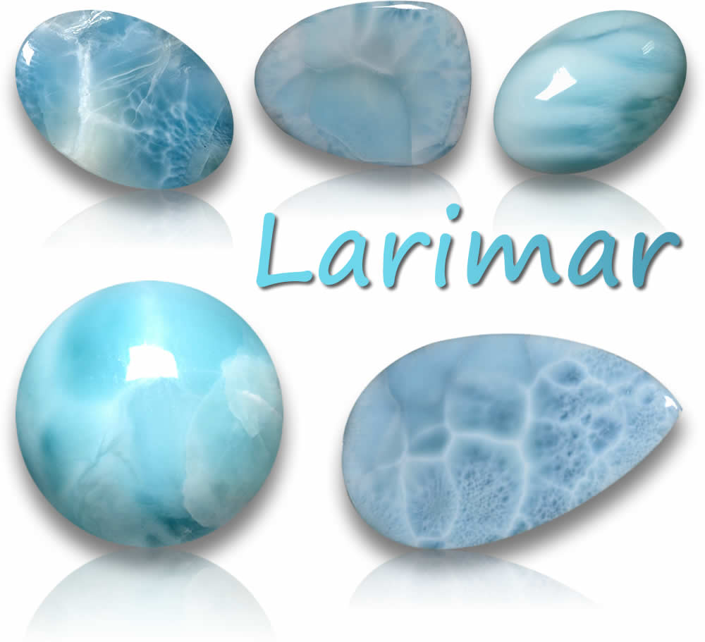 Pietre preziose naturali di Larimar