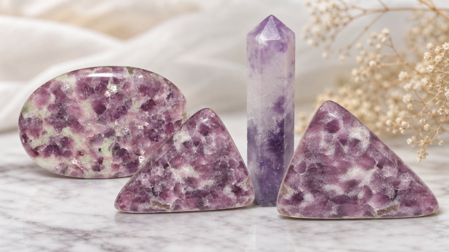 Lepidolite naturale: guida all'acquisto