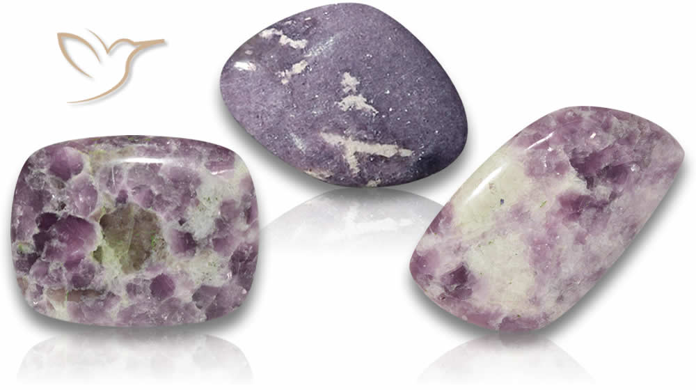 Pietre preziose di lepidolite