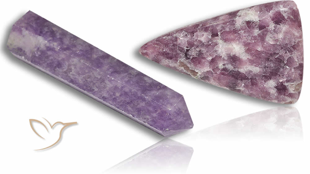 Pietre preziose di lepidolite