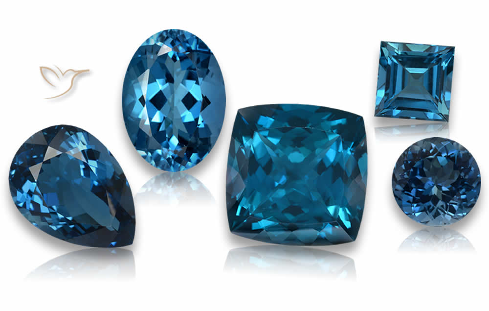 Topazio blu di Londra - Gemme di qualità certificata da GemSelect