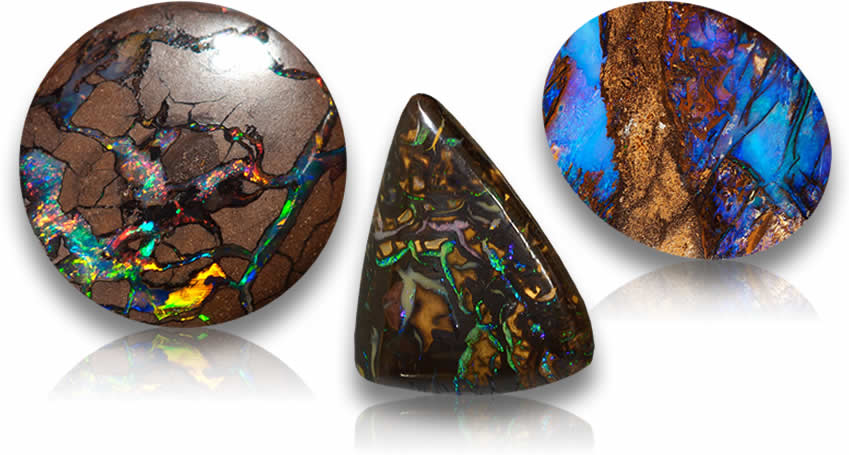 Cabochon di opale Boulder sfusi per la creazione di gioielli
