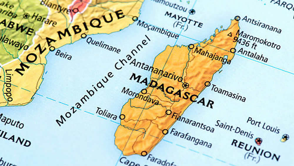 Mappa del Madagascar