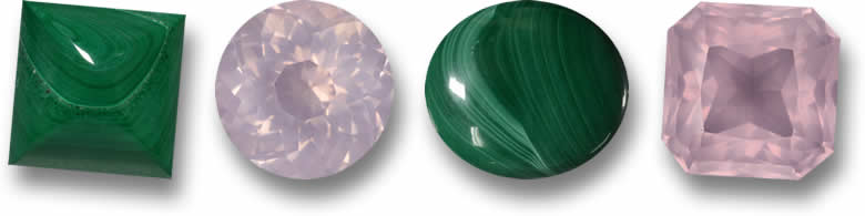 Malachite e Quarzo rosa