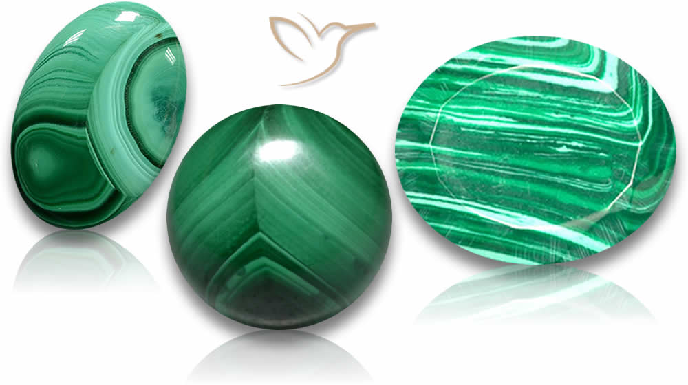 Gemme di malachite africana