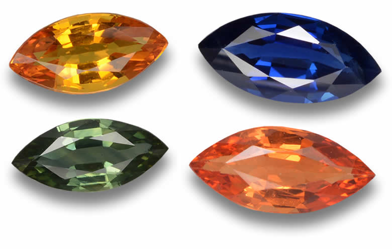 Marquise Cut Sapphires: Natural, Blue, Pink, Green and Yellow Sapphire, Buy Marquise Cut Sapphires Wholesale