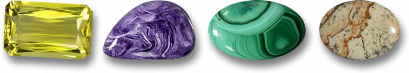 Quarzo, Charoite, Malachite e Jasper