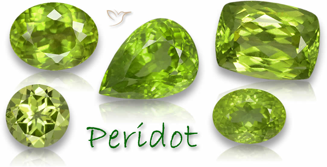 Pietre preziose di peridoto naturale