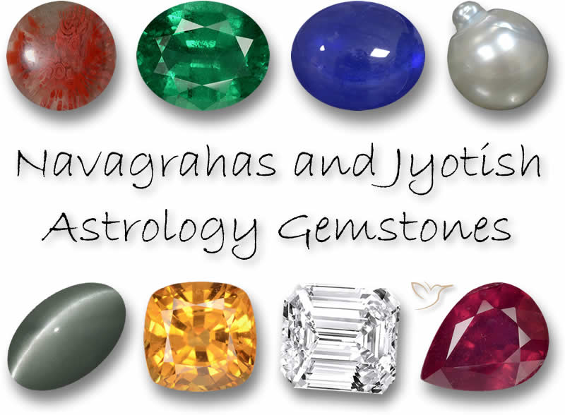 Pietre preziose dell'astrologia Navagrahas e Jyotish