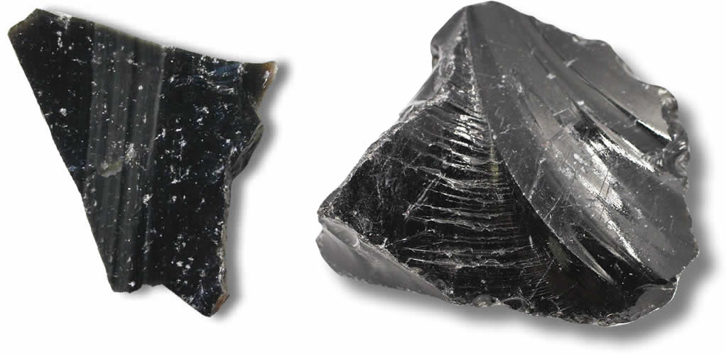 Pietre grezze di ossidiana