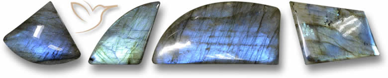 Pietre preziose di Labradorite di forma strana
