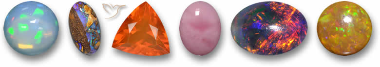 Pietre preziose opali multicolori