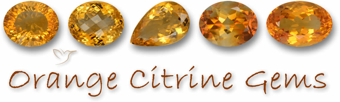 Acquista pietre preziose citrine arancioni