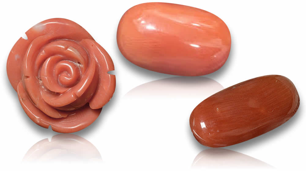 Acquista pietre preziose di corallo arancione