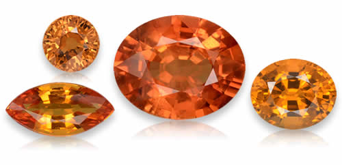 Negozio Zaffiro arancione Pietre preziose