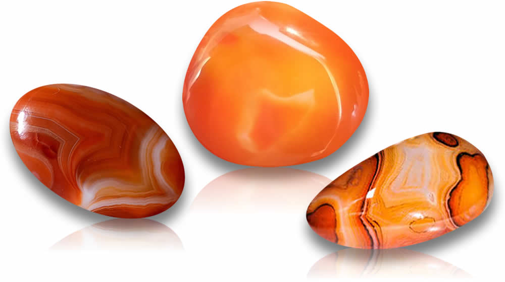 Pietre preziose di Sardonice arancione