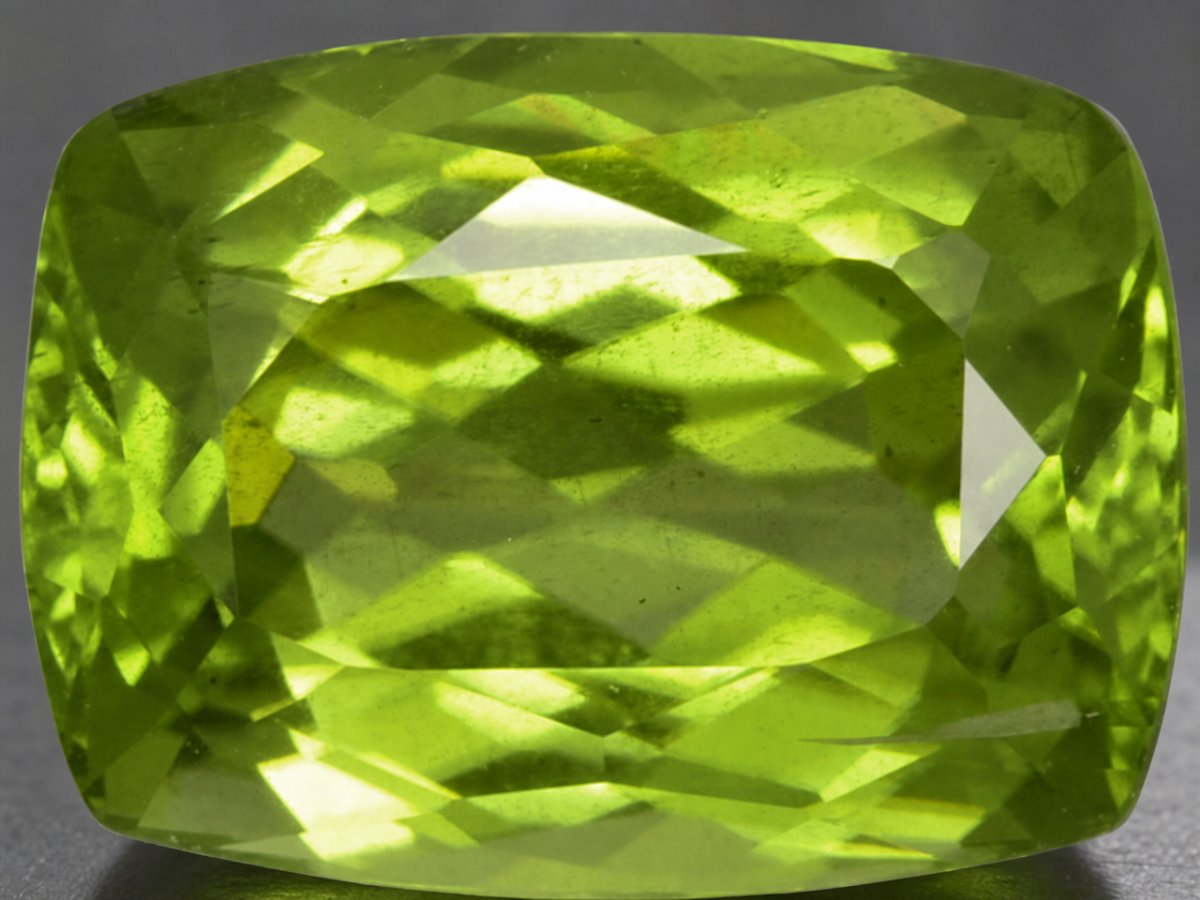 Vista ravvicinata di gemme di peridoto naturale