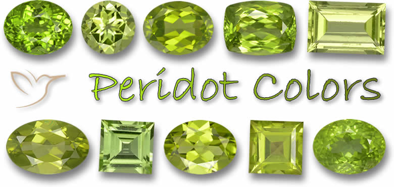 Gamma di colori peridoto