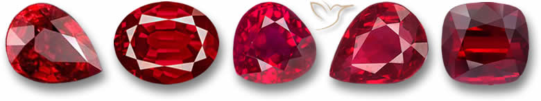 Rubini rosso sangue di piccione