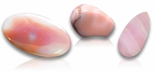Pietre preziose naturali di agata rosa