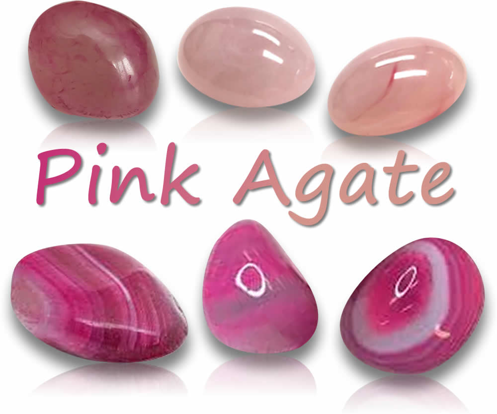 Gemme di agata rosa naturale