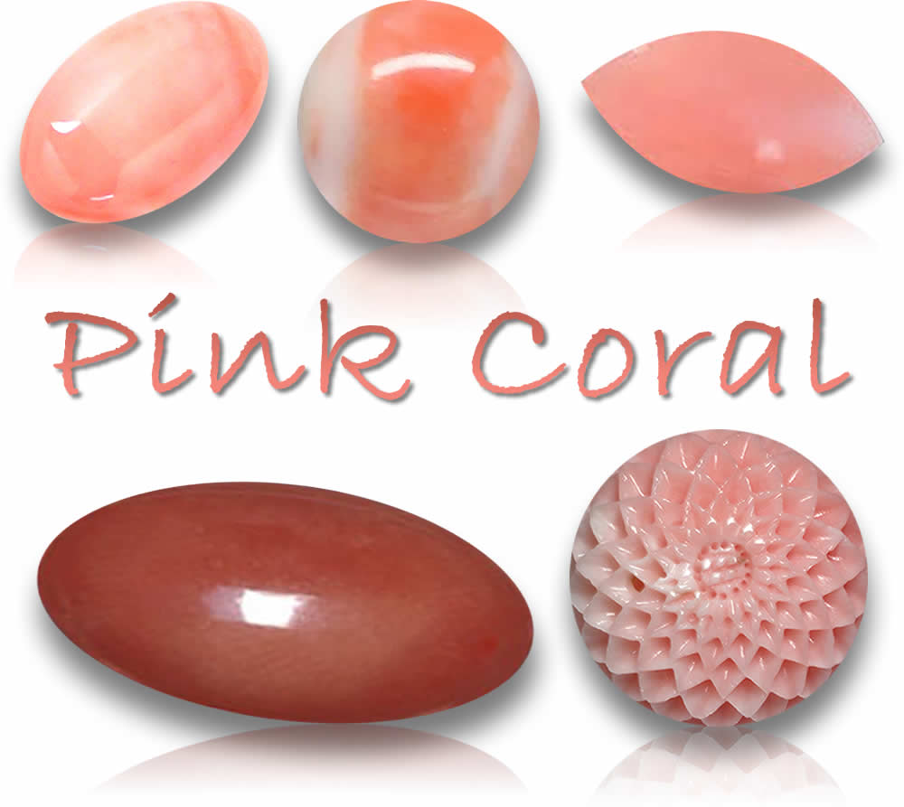 Gemme di corallo rosa naturale