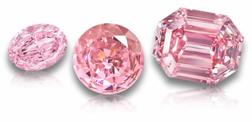 Pietre preziose di diamanti rosa naturali