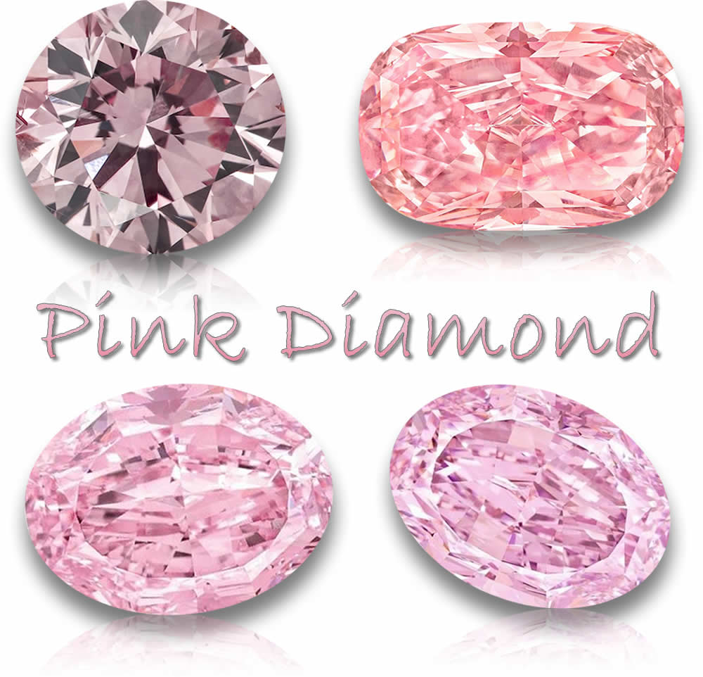 Gemme di diamanti rosa naturali